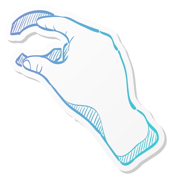 Recogiendo con la mano un objeto pequeño