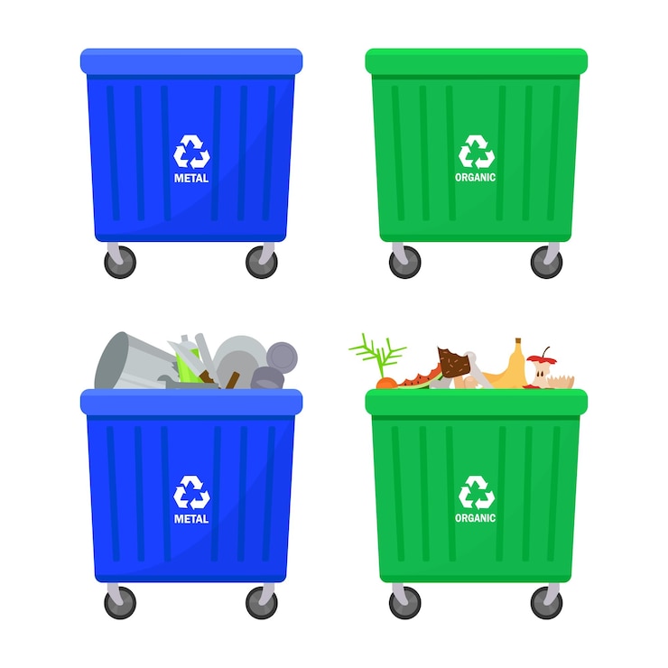 Vector recolección de basura
