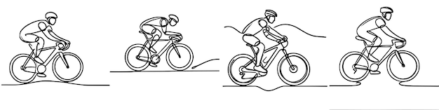 Recolección continua de atletas ciclistas