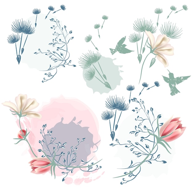 Recolección de plantas de campo vectoriales para el diseño