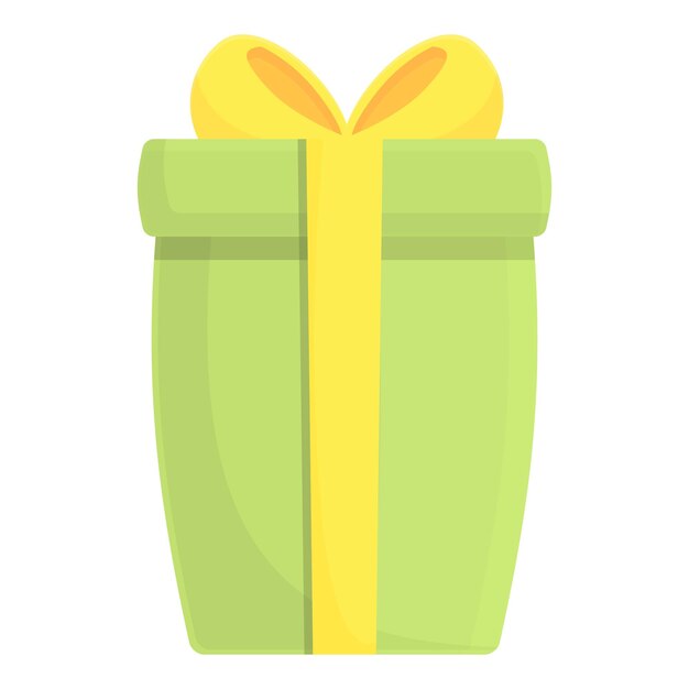 Recompensa regalo icono dibujos animados vector caja presente fiesta sorpresa