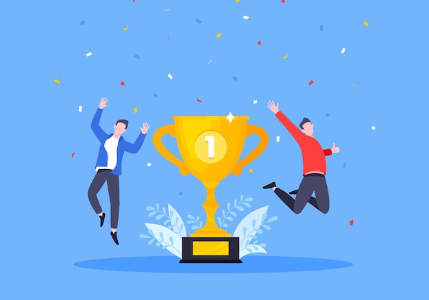 Reconocimiento de empleados o orgullosos trabajadores del concepto empresarial del mes