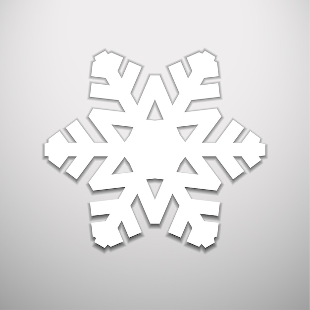 Recorta el copo de nieve de navidad