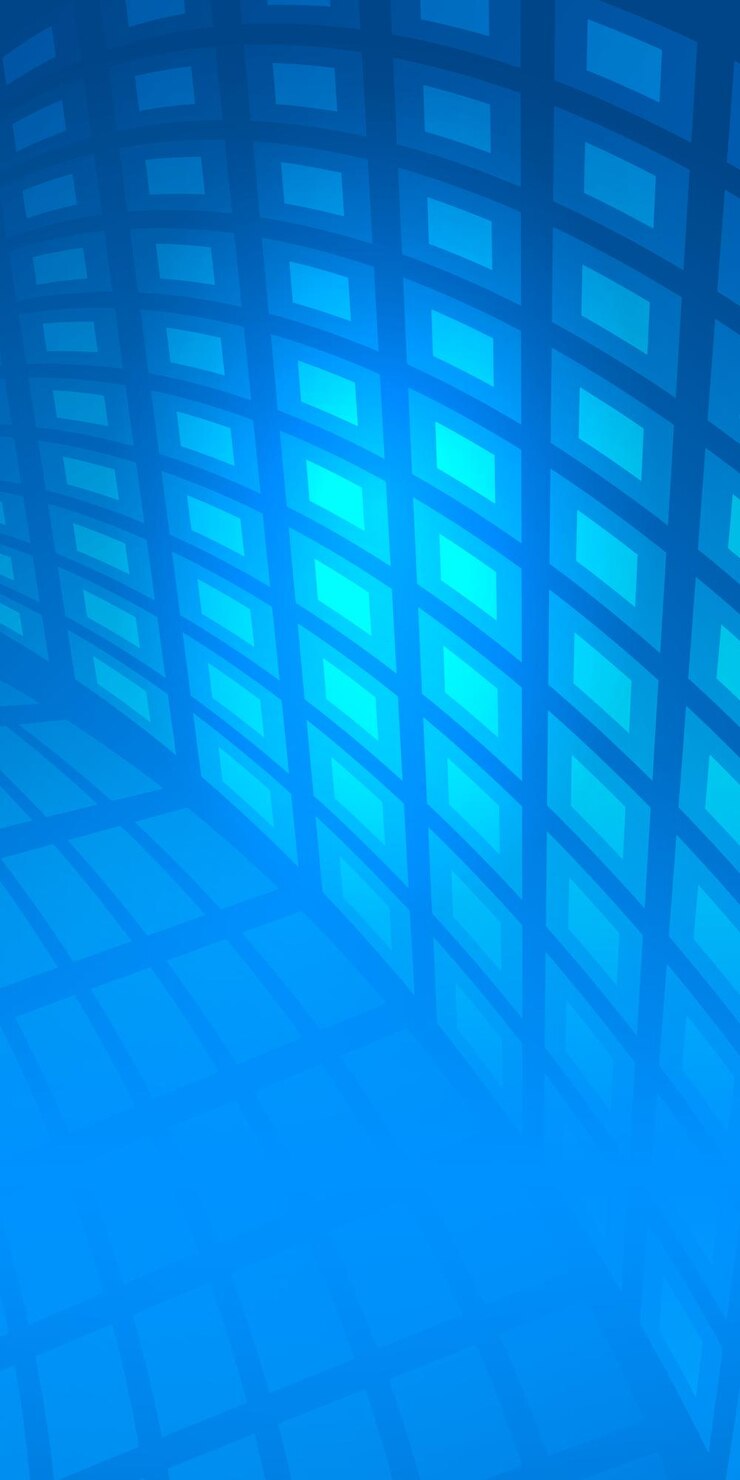 Vector rectángulo brillante de volante de fondo azul geométrico