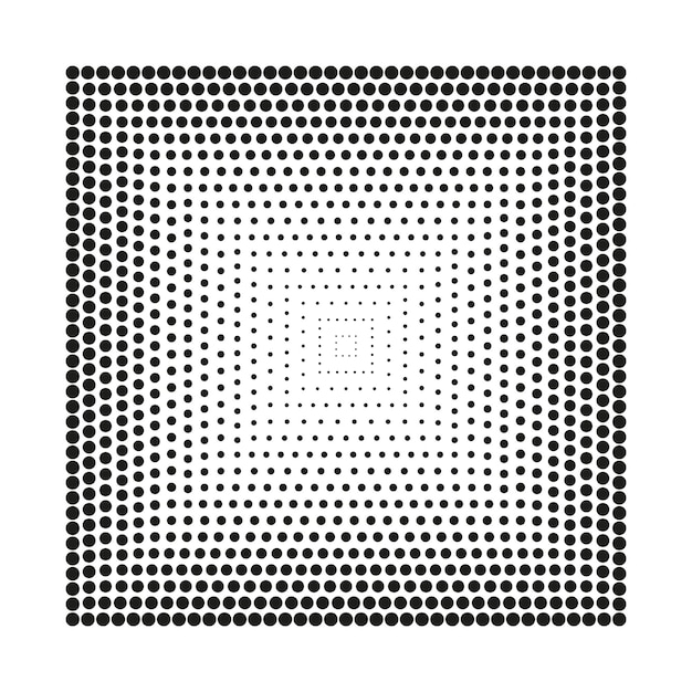 Rectángulos de medio tono patrón de puntos de medio tono puntos geométricos de medio tono vectoriales