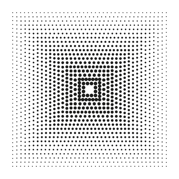 Rectángulos de medio tono patrón de puntos de medio tono puntos geométricos de medio tono vectoriales