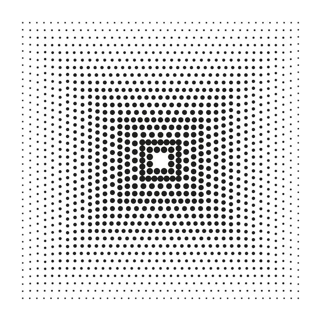 Rectángulos de medio tono patrón de puntos de medio tono puntos geométricos de medio tono vectoriales