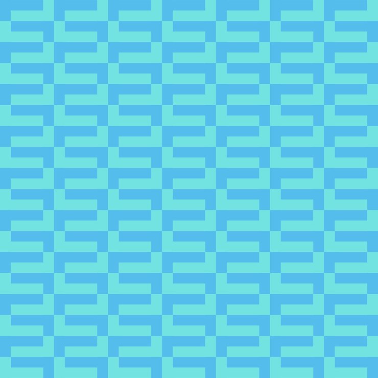 Vector rectángulos planos geométricos azules con un patrón sin costuras