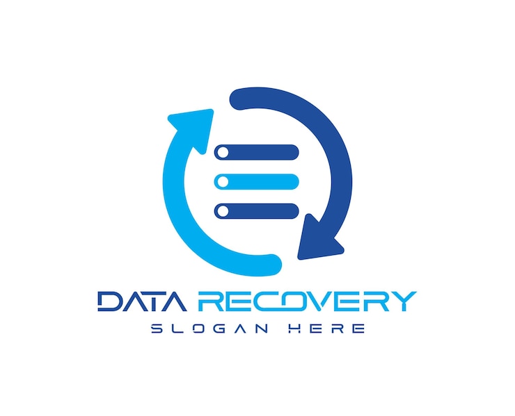 Vector recuperación de datos, logotipo de recuperación de datos, datos, logotipo