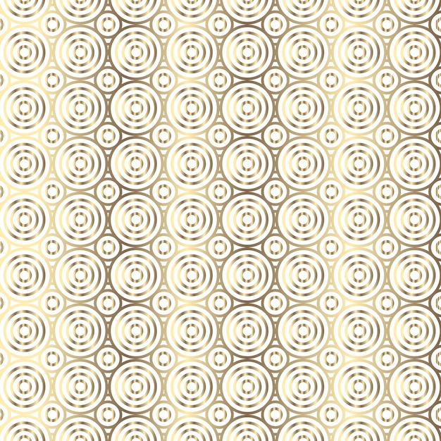 Recurso de diseño de fondo con patrones geométricos dorados sin costuras