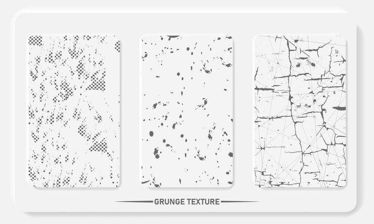 Vector recurso gráfico vectorial de la colección de texturas grunge punteado