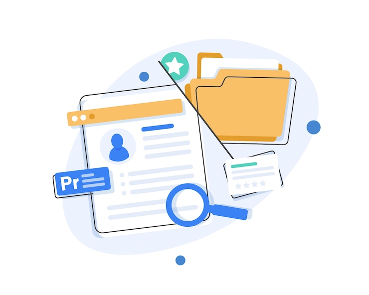 Vector recursos humanos, concepto de contratación para página web, contratación de empleados, agencia de contratación