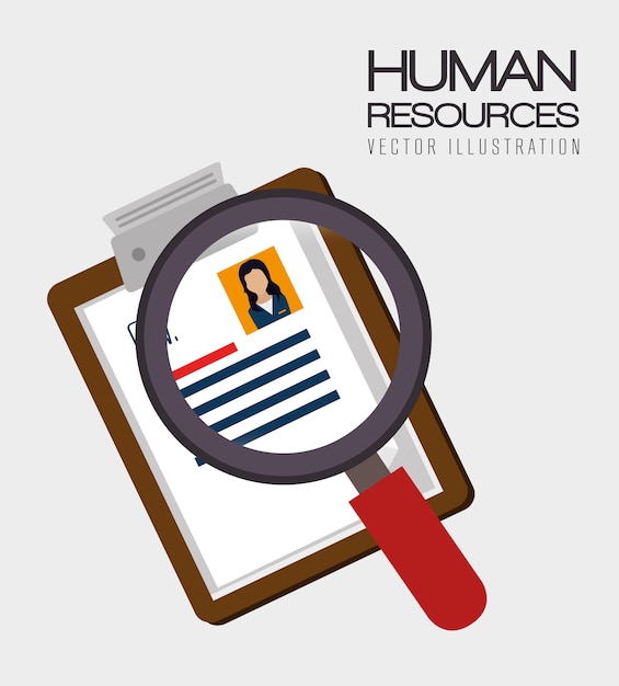 Recursos humanos, ilustración vectorial.