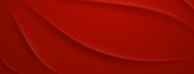 Red abstract background with curved shapes smooth gradient and subtle shading creating a dynamic and fluid visual effect