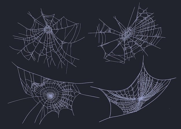 La red de araña de Halloween es una red de insectos espeluznante.