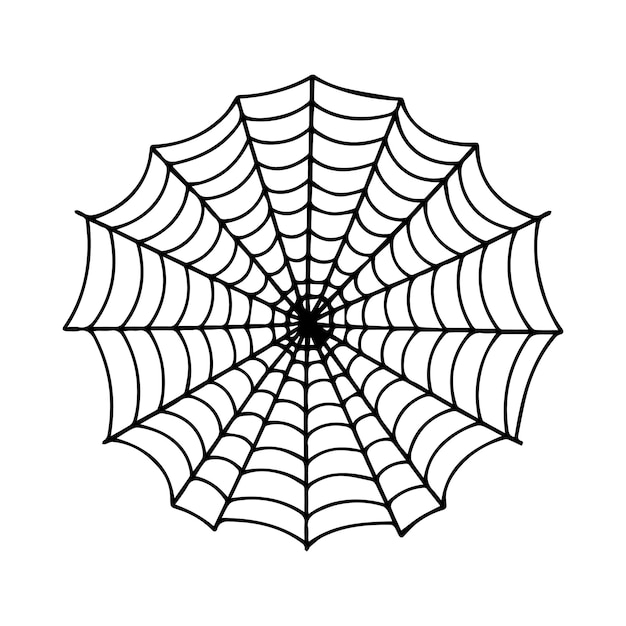 La red de araña para la ilustración vectorial de Halloween