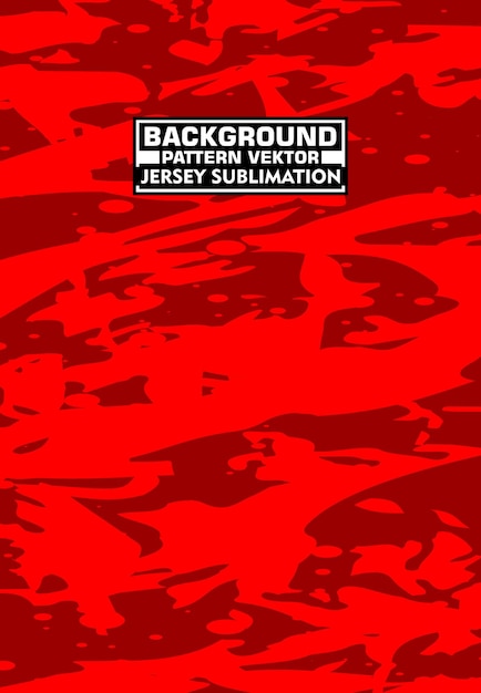 Red Camouflage Jersey Sublimation Texture for Sportswear