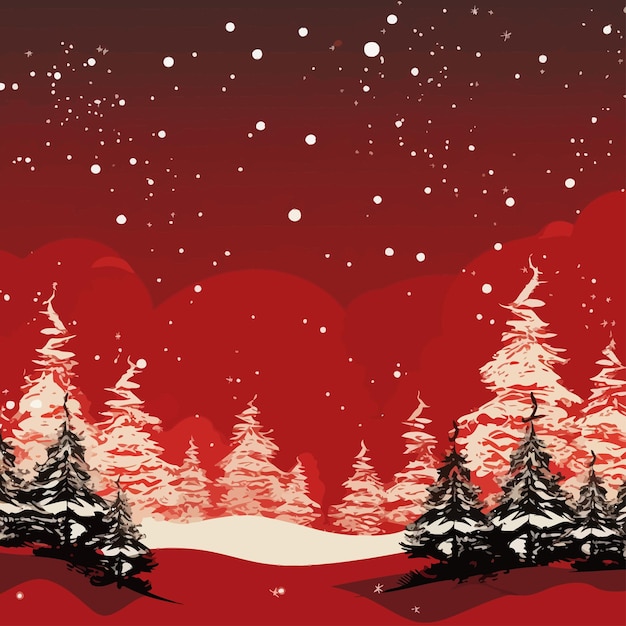 Red_christmas_background_vector (vector de fondo de navidad rojo)