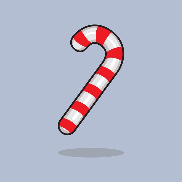 Red Christmas Candy Vector Vector de ilustración para diseño digital e impreso