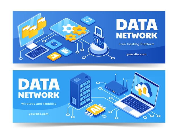Red de datos: plataforma de alojamiento gratuita y soluciones de movilidad inalámbrica