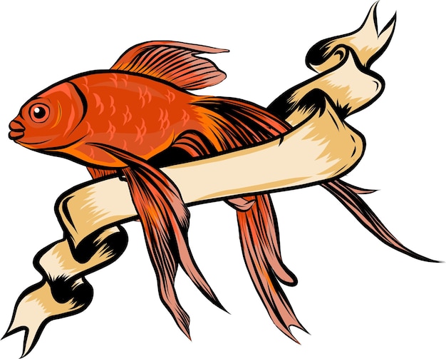 Vector red drum redfish ilustración vectorial con detalles refinados y trazo optimizado que permite utilizar la imagen en tamaños pequeños