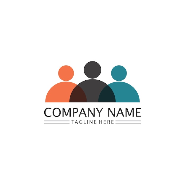 Red de grupos de personas Communitycare y plantilla de diseño de iconos sociales