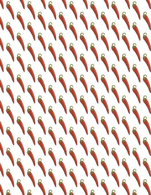 Red Hot Chili Pepper patrón gráfico aislado fondo
