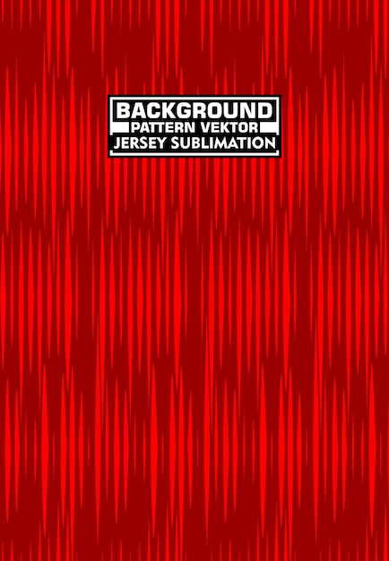 Red Jersey Sublimation Design with Vertical Lines