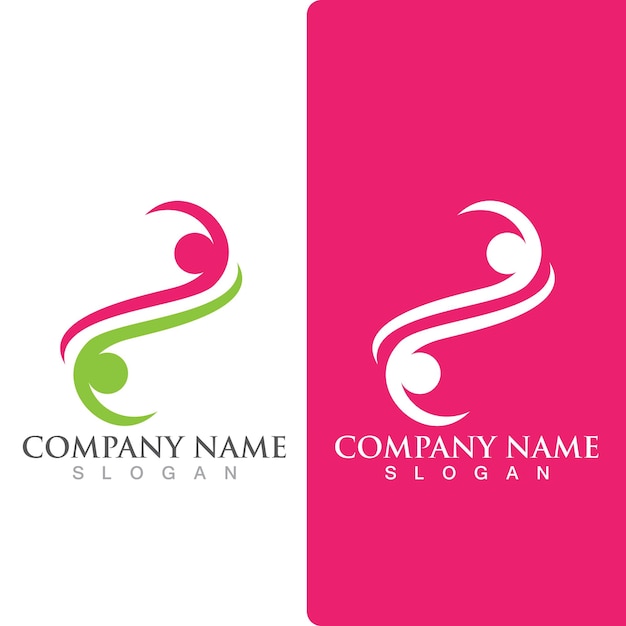 Red de logotipo de grupo comunitario y vector de icono social