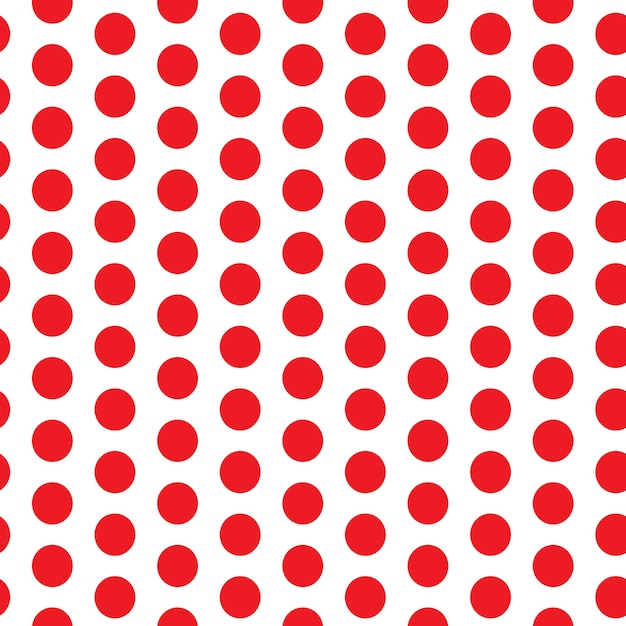 Red Polka Dot Design seamless abstract background with dots ball print vector soft print