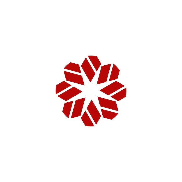 Red Star Diamond Logo Plantilla Ilustración Diseño Vector EPS 10
