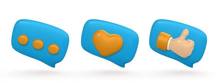 Vector redes sociales y concepto de marketing digital burbujas de voz con iconos sociales ilustración vectorial