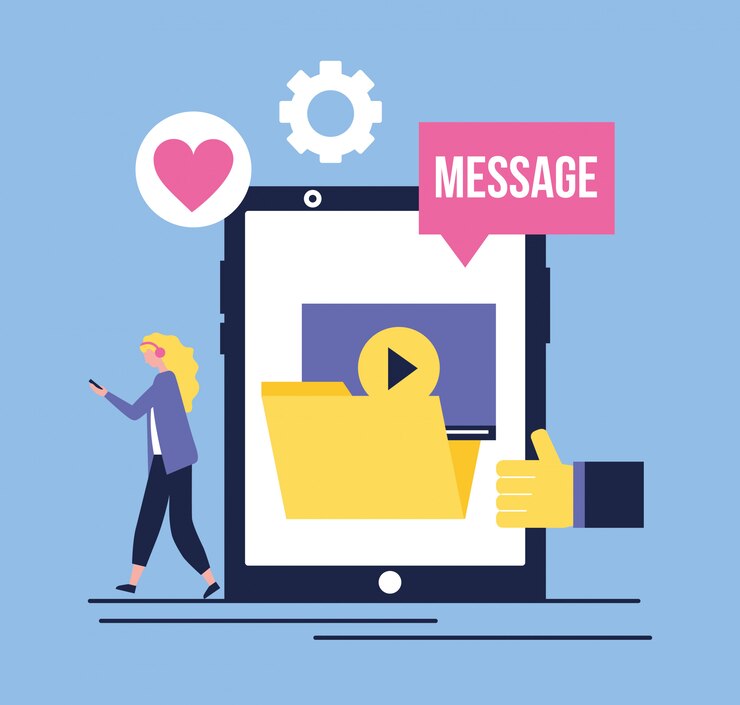 Vector redes sociales digitales