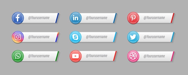 Redes sociales modernas Tercios inferiores