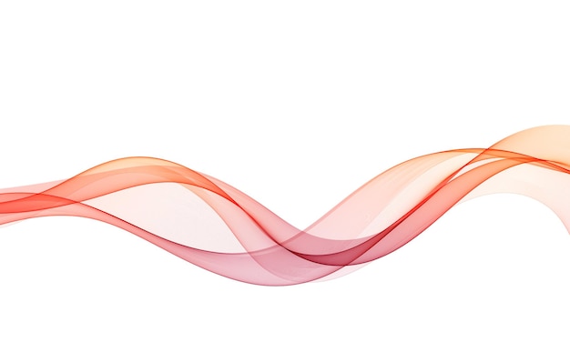 Redorange onda vectorial abstracta con gradiente suave