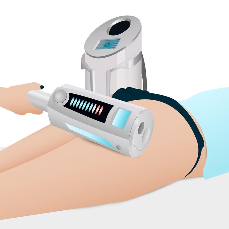 Vector reducción profunda de celulitis contorno corporal lifting facial aparato de endoesferasfisioterapia linfática