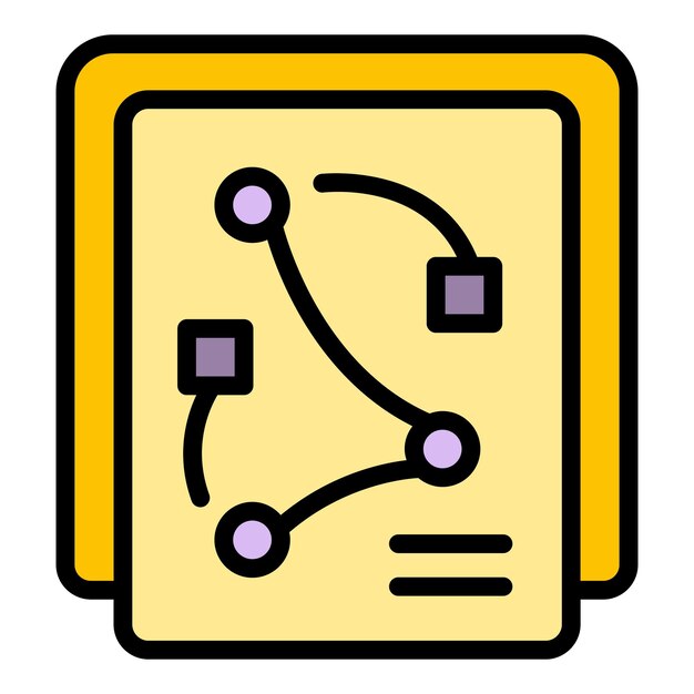 Vector reducción táctica del estrés vector de contorno del icono mente tranquila color plano del spa del alma