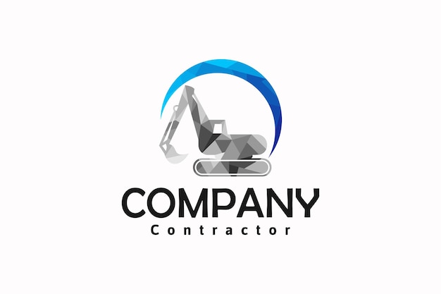 Referencia del logotipo de la construcción del edificio del logotipo de la excavadora para su empresa