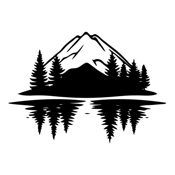 Reflexión del lago de montaña