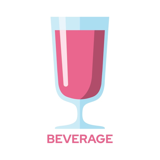 Una refrescante bebida roja en un elegante vaso