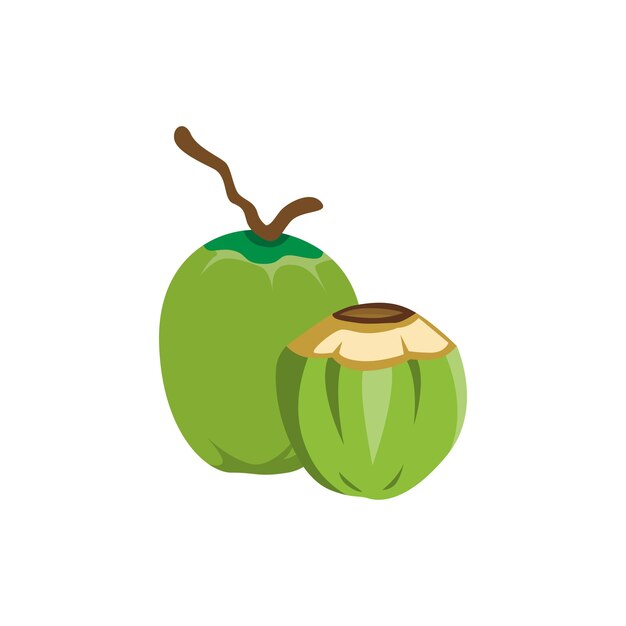 Una refrescante bebida tropical de coco joven