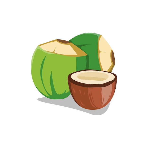 Una refrescante bebida tropical de coco joven