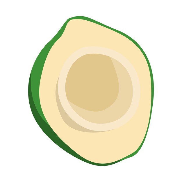 Una refrescante bebida tropical de coco joven
