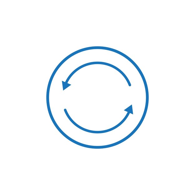 Refrescar el icono Line Art El conjunto de logotipos