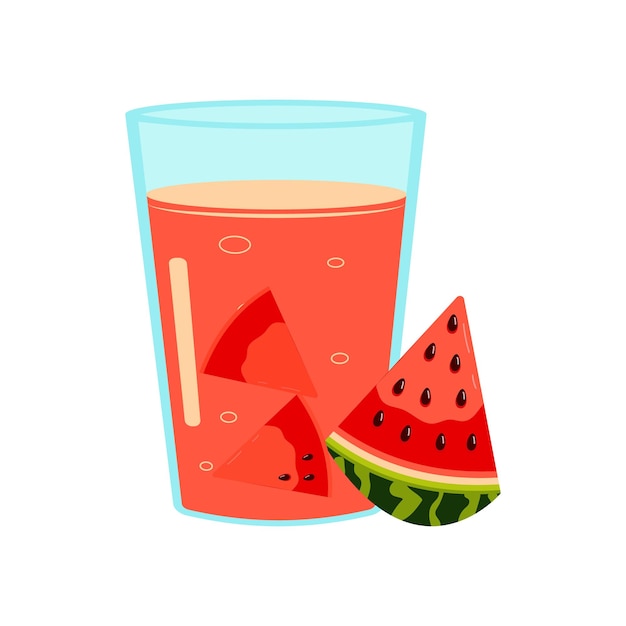 Vector refresco frío de frutas blandas de verano, vaso de bebidas