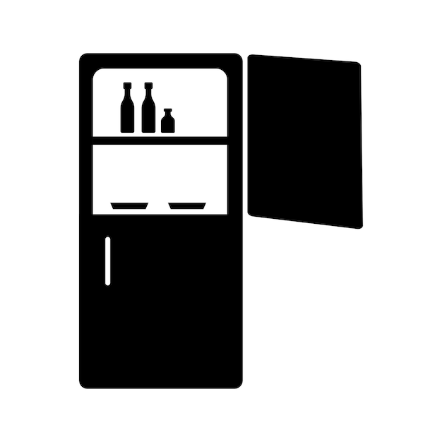 Refrigerador vector icono