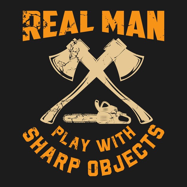 regalo divertido Diseño de camiseta de leñador