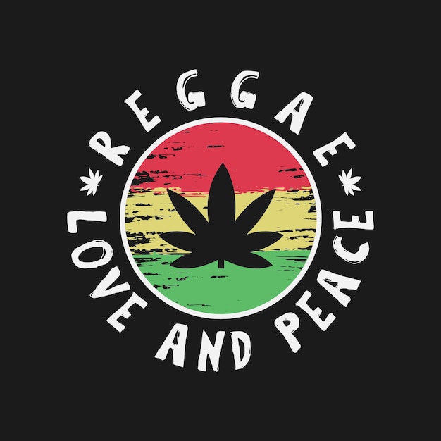 Reggae elegante camiseta y ropa diseño abstracto Vector impresión tipografía cartel