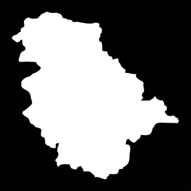 Región de Jammu y Cachemira mapa división administrativa de India ilustración vectorial