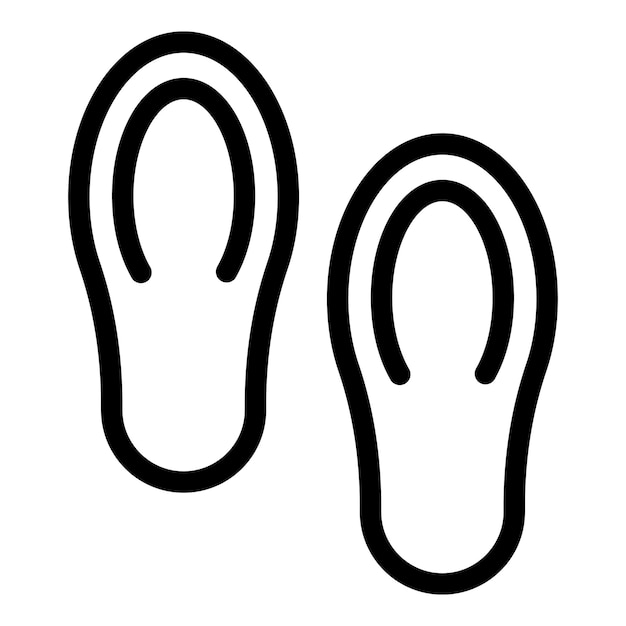 Registador de movimiento del cuerpo de pasos, icono, vector de contorno, dispositivo de contador de pedómetro